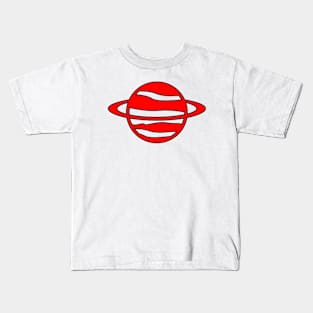 Red Saturn Kids T-Shirt